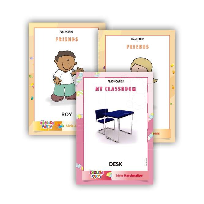 Material de apoio - English Party - Flashcards